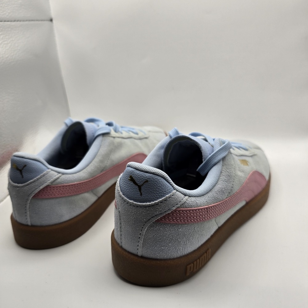 PUMA Women's Club Klassika SD Sneakers Light Blue Pink Gum Sole Suede Size 8.5 - Picture 6 of 10